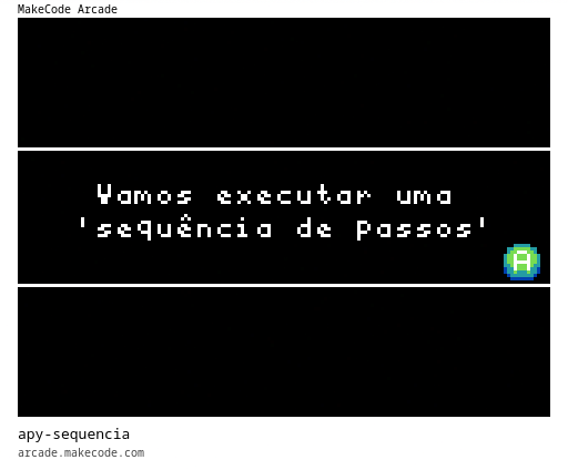 Uma sequência de passos