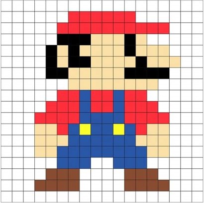Mario em pixels